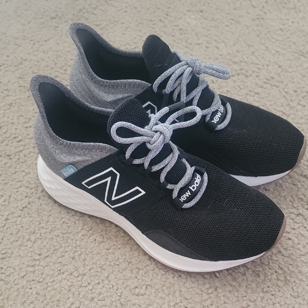 New Balance Black and White Athletic Shoes